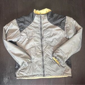 Columbia Gray and Yellow Puffer Jacket